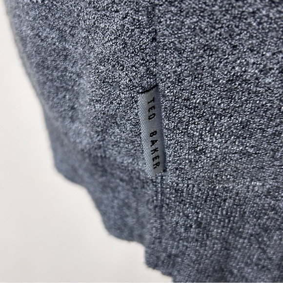 Ted Baker Long Sleeve Polo | Grey | Size (3) Medium - Picture 7 of 10